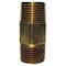 Homeplus+ ATC 1 in. MPT X 1 in. D MPT Yellow Brass Nipple 4 in. L 6JC126300201060 - alternate 1